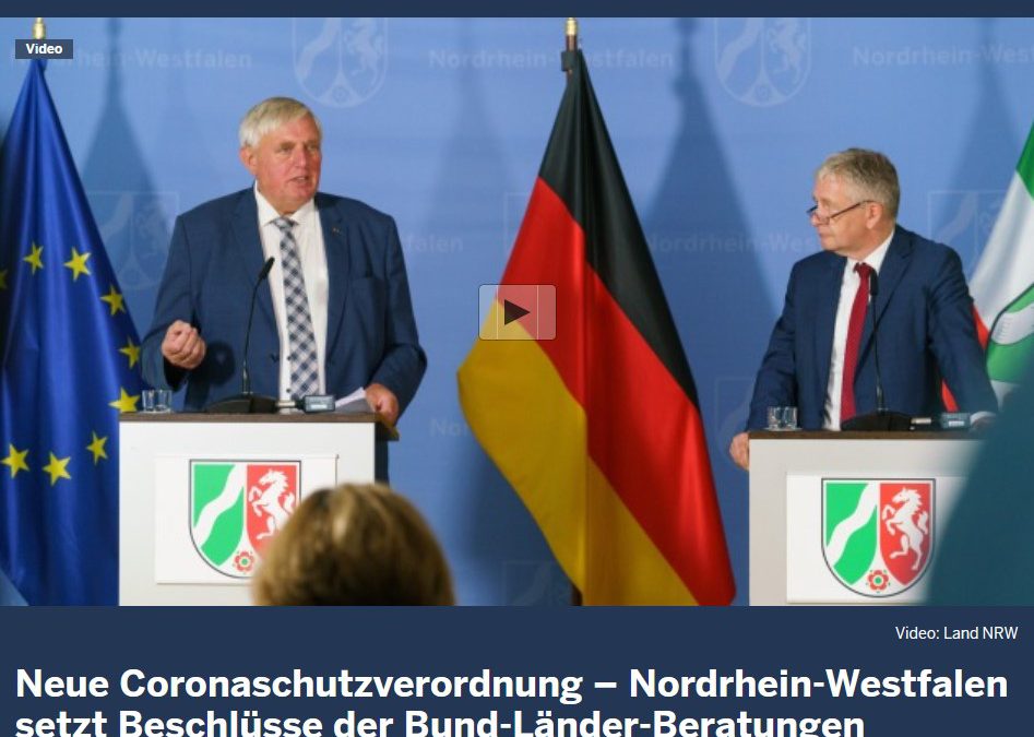 Neue Corona-Schutzverordnung NRW